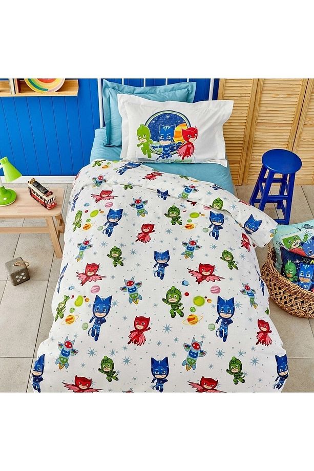 Pj Masks By Talent Tek Kişilik %100 Pamuk Pike Takımı - 1