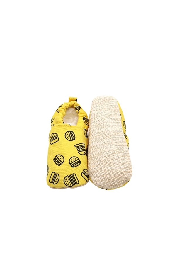 Hamburger Pamuklu Kaydırmaz Ilk Adım Bebek Patik - 3