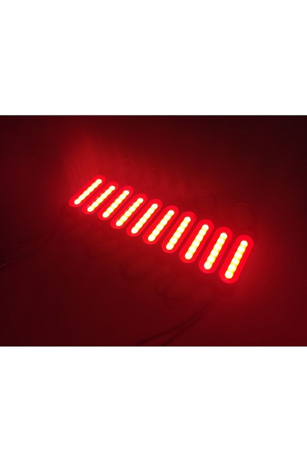 Parmak Cob Led Kırmızı 12 Volt Su Geçirmez 10,lu 3m Bantlı Kesilebilir 0409972 - 4