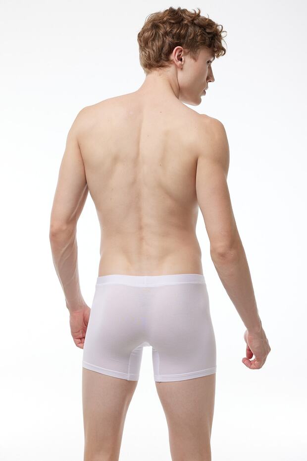 Erkek Beyaz Micro Modal Boxer 909 - 3