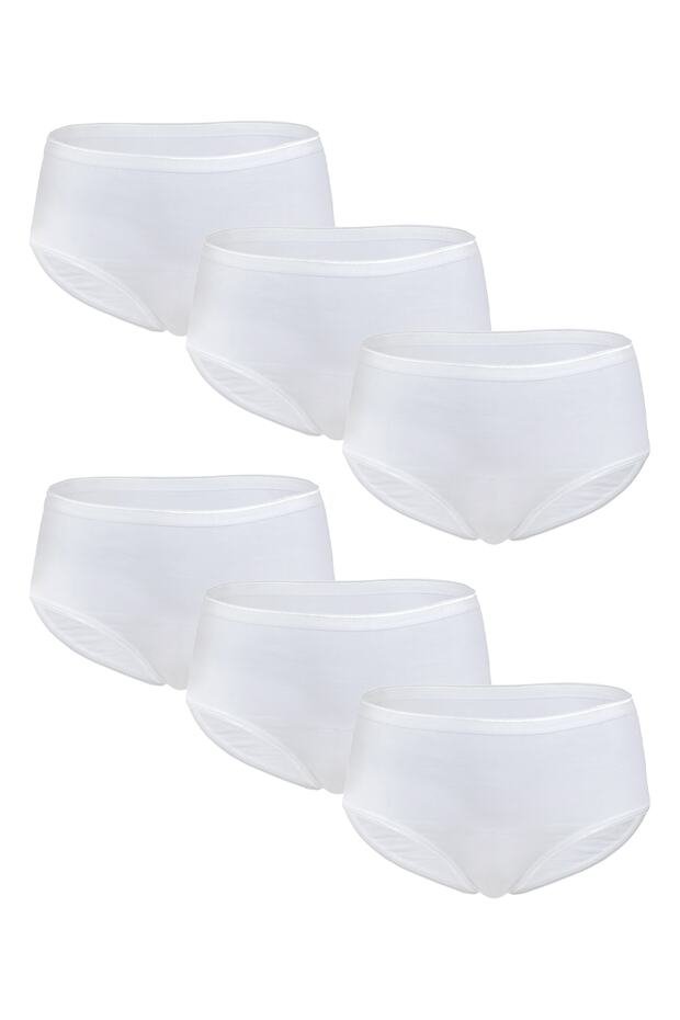 6-Piece Women's Cotton High Waist Flexible Panties