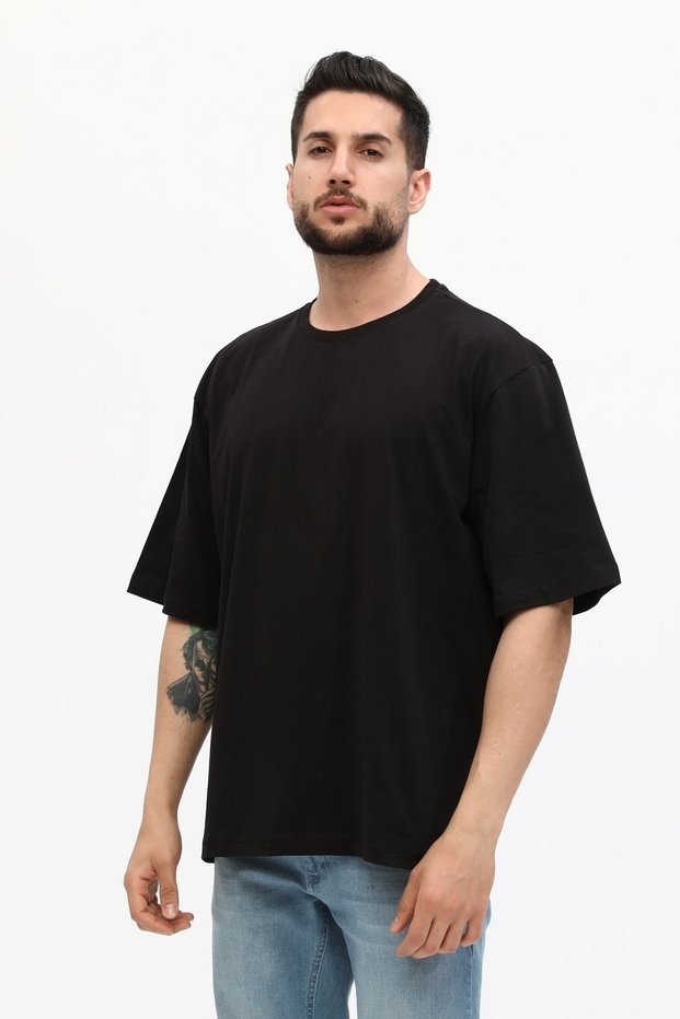 Men's Relaxed/casual Cut Crew Neck Short Sleeve 100% Cotton T-shirt