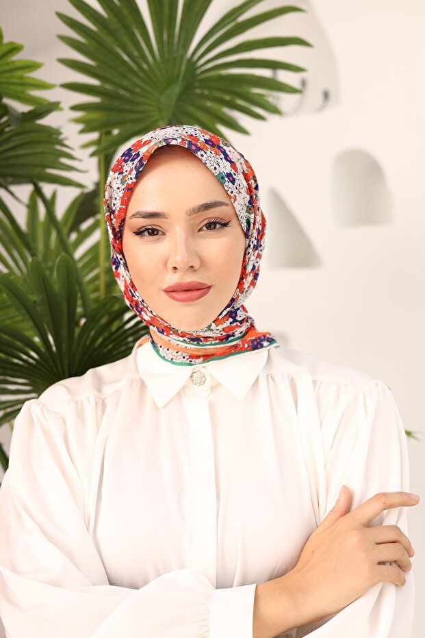 وشاح من القطن الناعم بنمط الحديقة