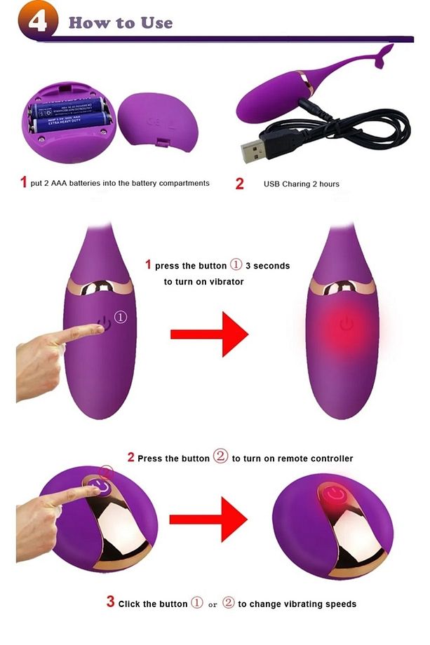 Uzaktan Kumandalı Usb Şarjlı 10 Farklı Titreşim Soft Silikon Doku Vajinal Vibratör - 4