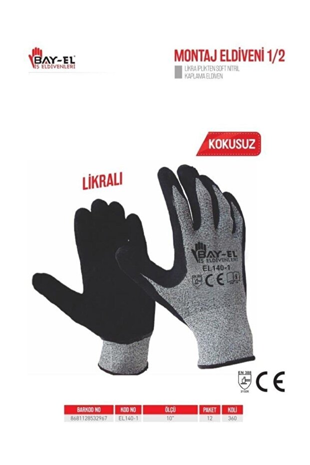 Bay-el Montaj Eldiven 1/2 10" (el140) - 1