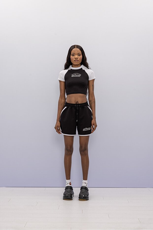 Ying-Yang" Crop Baby Tee