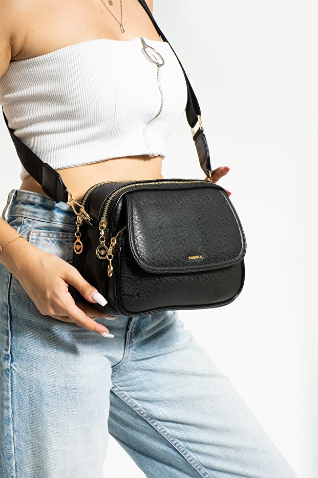 Volos Model Women's Artificial Leather A Quality Shoulder Hand Crossbody Bag VIP Multi-Pocket