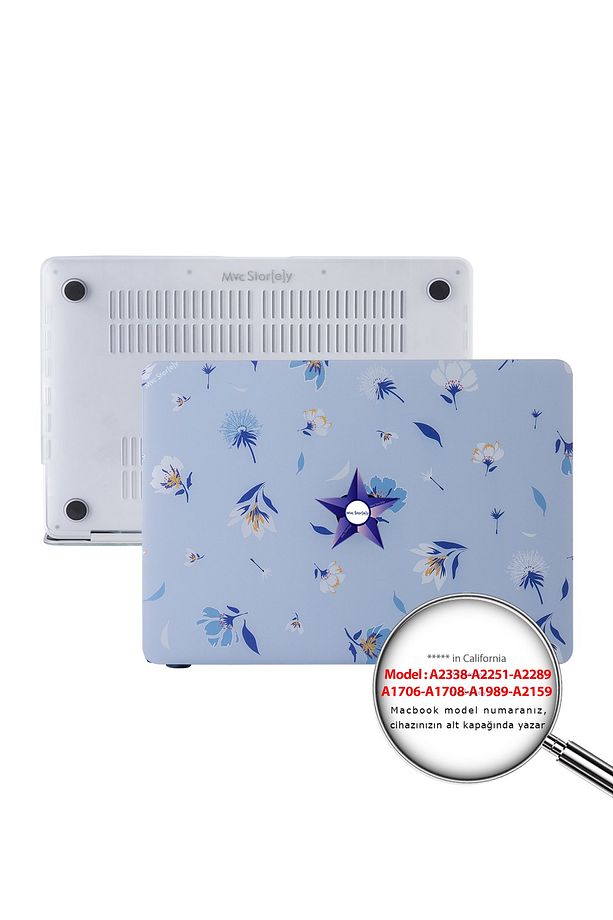 Macbook Pro M1-m2 Kılıf 13inç A2338 A1706-08 A1989 A2159 A2251 A2289 Ile Uyumlu Flower04 - 1