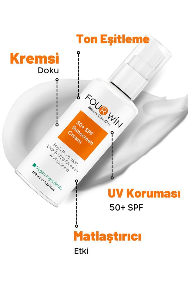 Leke Karşıtı & Ton Eşitleyici Mat Bitişli Karma Ve Yağlı Cilt Yüz Güneş Kremi 100 ml - 2