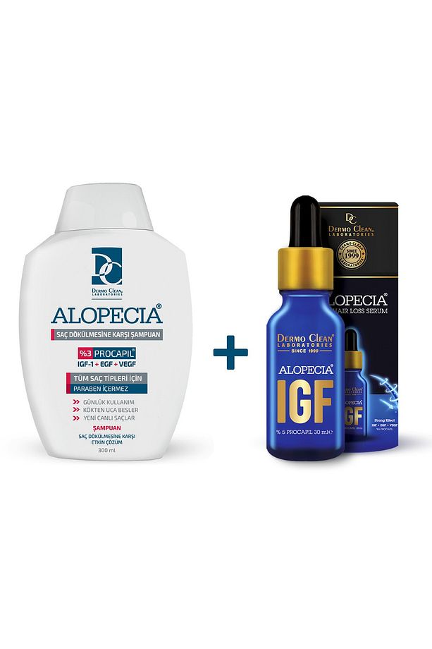 ALOPECİA PROCAPİL VE IGF İÇERİKLİ SAÇ DÖKÜLMESİNE KARŞI ŞAMPUAN VE IGF SERUM SETİ - 1