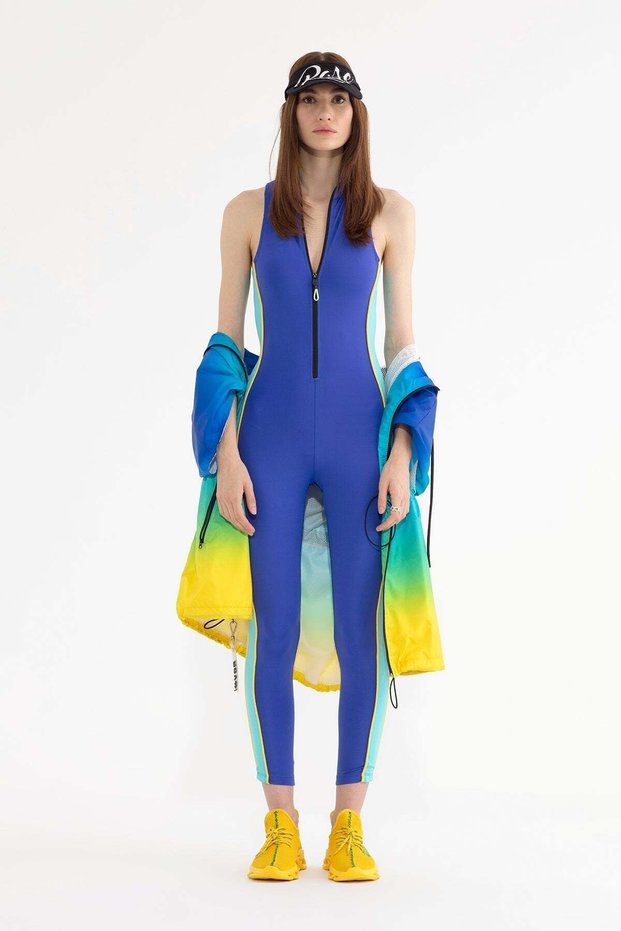 Cobalt Blue Light Blue Overalls 13308