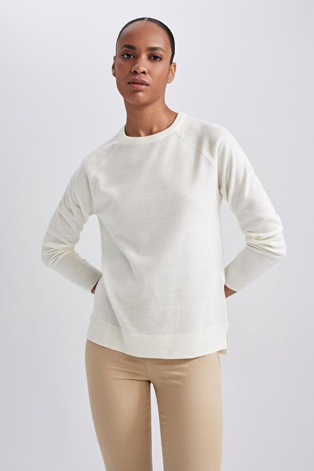Regular Fit Bisiklet Yaka Kazak I6913az23wn - 3
