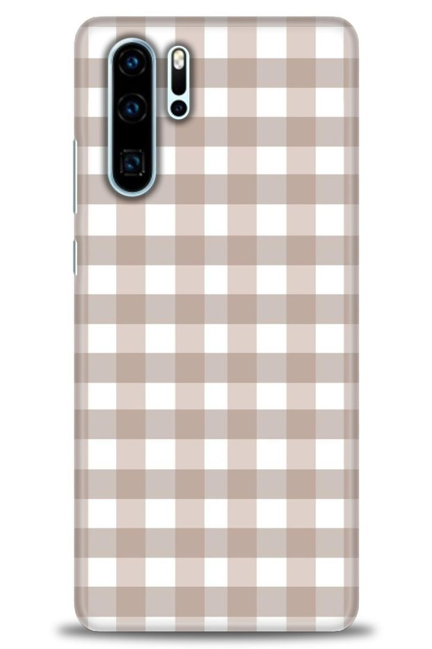 حافظة هواوي P30 Pro مطبوعة بدقة HD - Gingham + واقي شاشة كامل