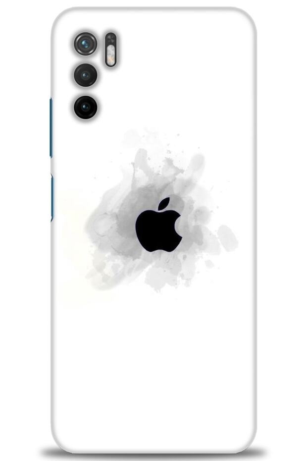 Xiaomi Redmi Note 10 5g Case Hd Printed Case - Black Apple + Full Screen Protector