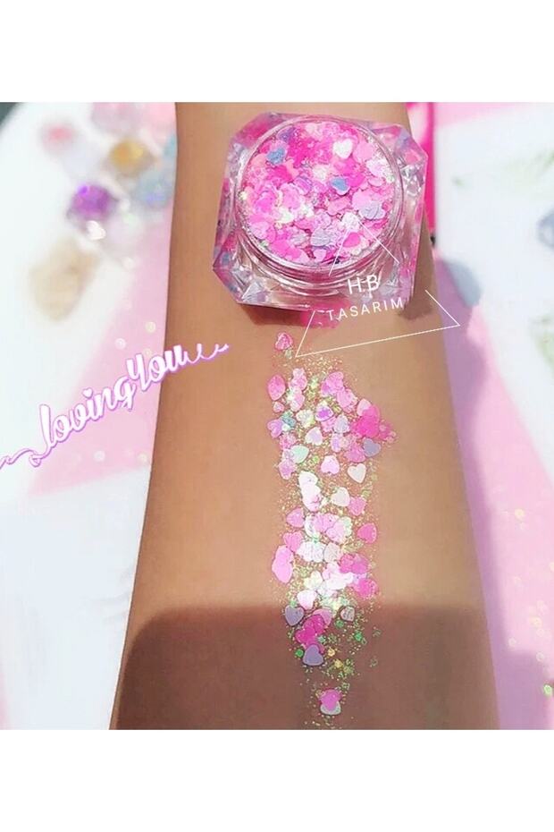 Glitter Gel Heart Shadow Glitter Creamy Face And Body Glitter