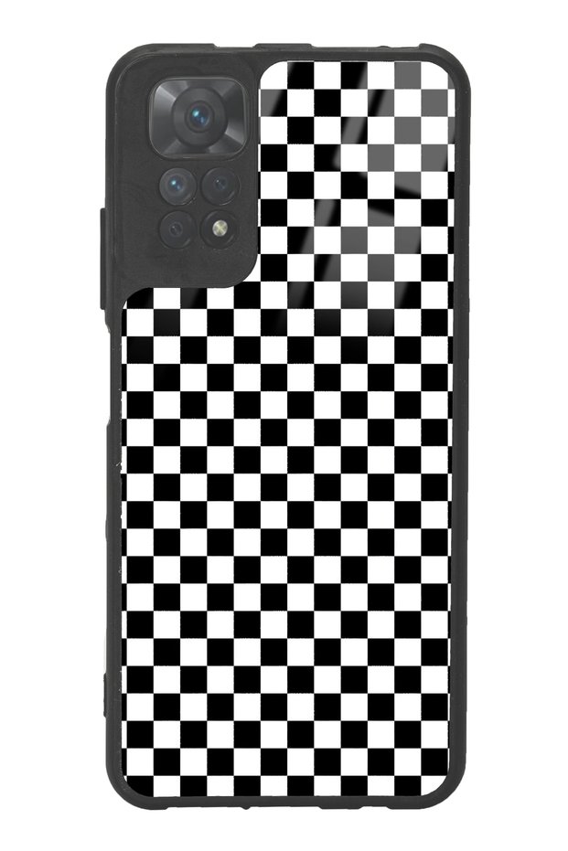 Xiaomi Redmi Note 11S Checkered Design Glossy Phone Case Compatible