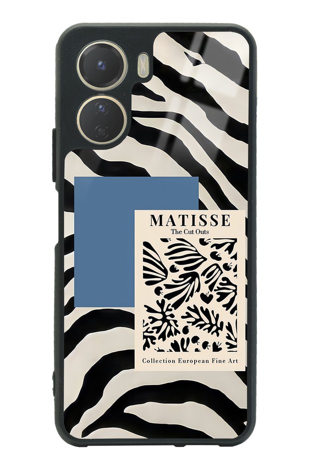 Vivo Y16 Zebra Matisse Design Glossy Phone Case