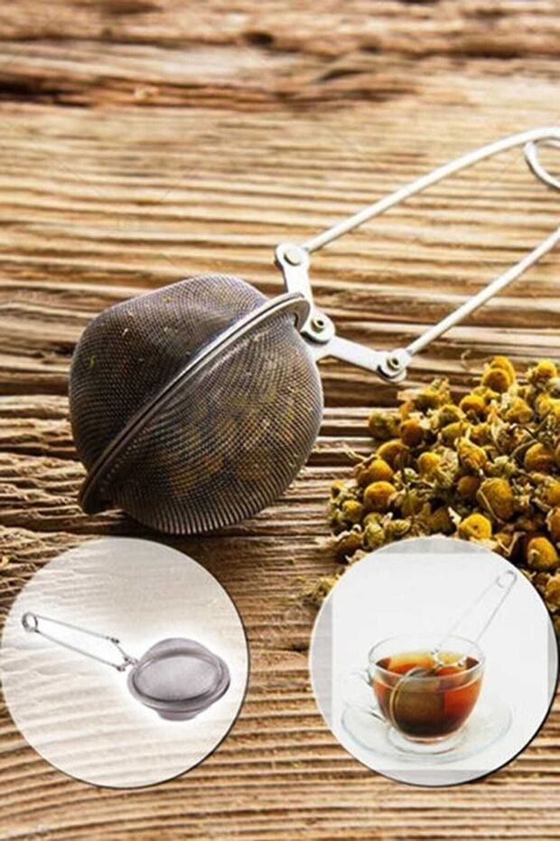 Stainless Steel Tongs Tea Strainer Herb Tea Strainer