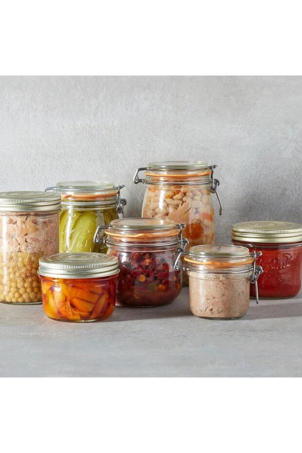 Super Terrines Klipsli/Contalı Cam Kavanoz 125 ml (2 Adet) - 6