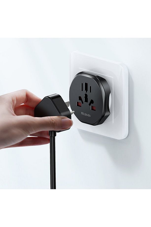 CP-4550 Priz Dönüştürücü - Universal Seyahat Adaptörü - Siyah - 3