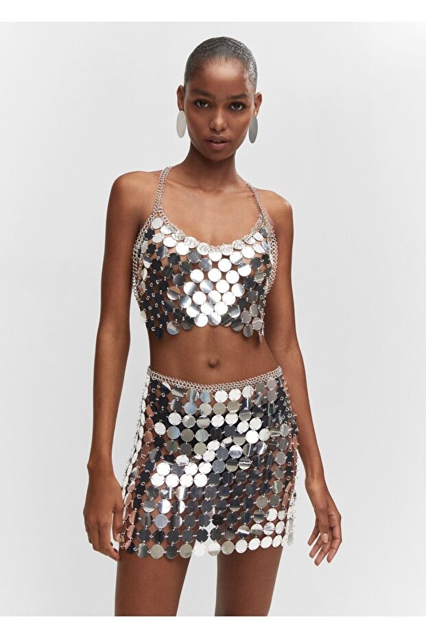 Metalik Diskli Etek - 1