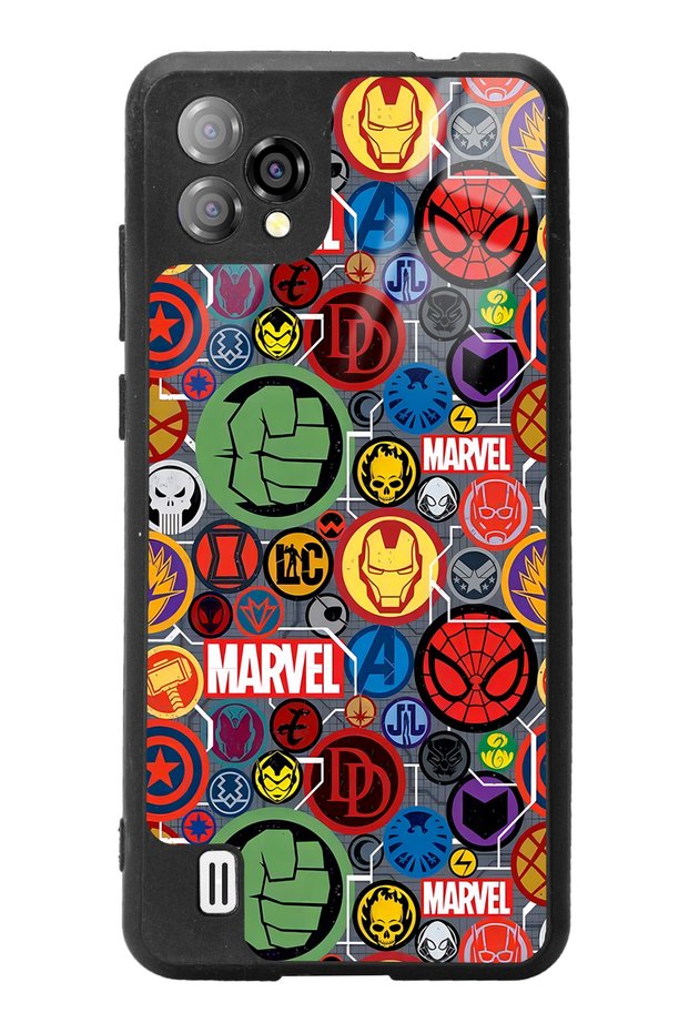 Reeder P13 Blue Plus 2022 Glossy Phone Case with Marvel Face Design
