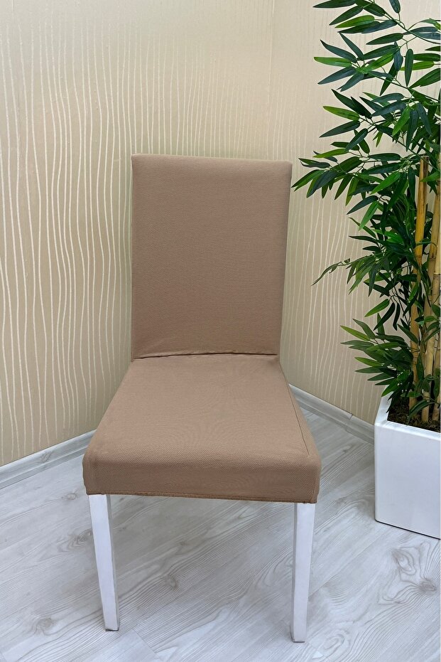 Standart Model Mikro Sandalye Örtüsü 4 Adet (SÜTLÜKAHVE) - 1