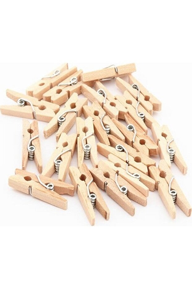 Wooden Mini Pegs 24 Pieces Small Size 25mm