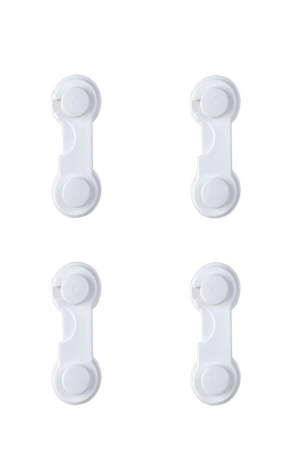 4 Pieces Cabinet Door Drawer Lock Child Baby Safety Safety Easy Assembly with Double Sided Tape