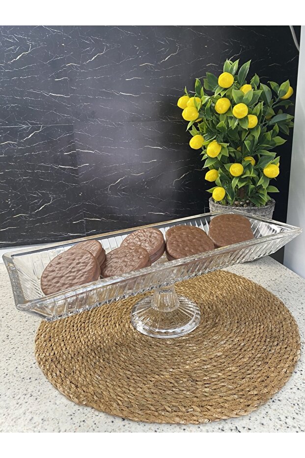 Linea Model Glass Footed Presentation Rack - 1