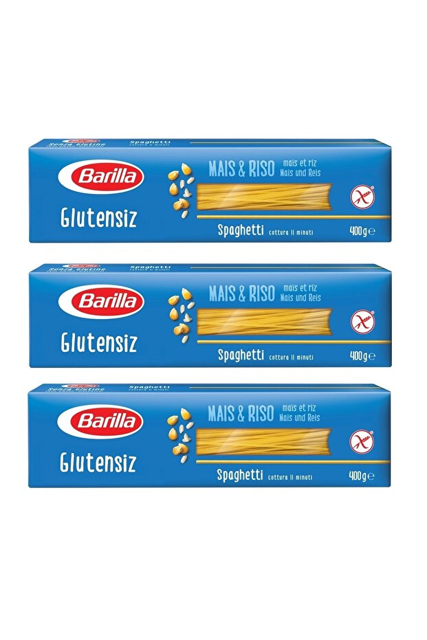 Glutensiz Spagetti Spahhetti Çubuk Makarna 400 gr X 3 Adet - 1