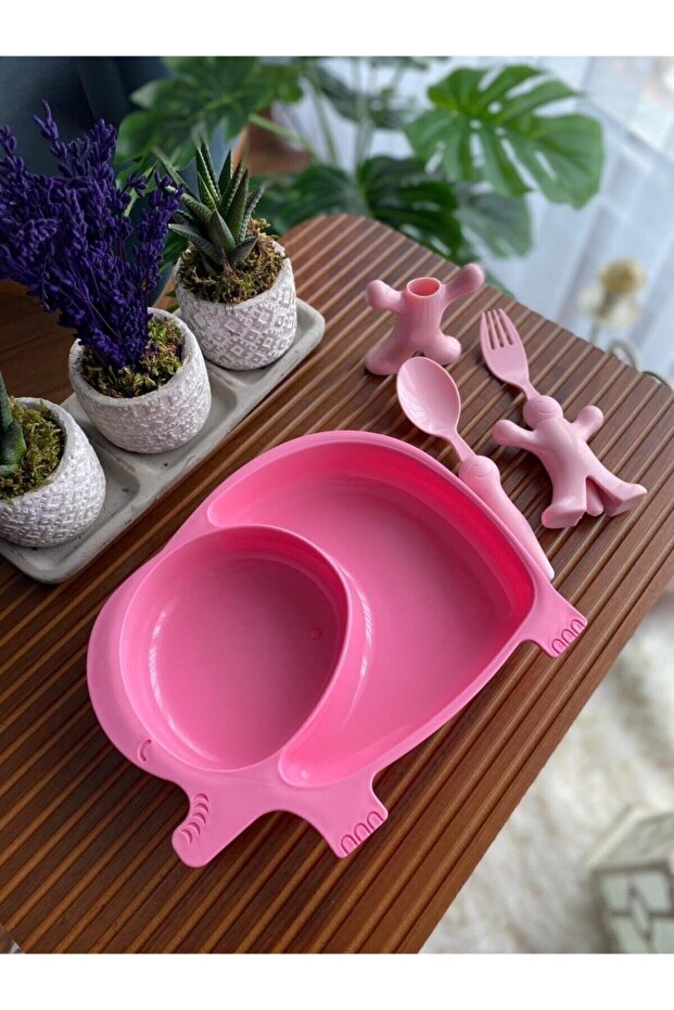 Pembe Fil Model Mama Tabağı - 4