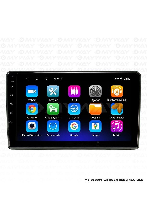 CİTROEN BERLİNGO ANDROİD 12 MULTİMEDYA CARPLAY 2GB RAM+32GB HDD 2009-2016 NAVİGASYON EKRAN - 2