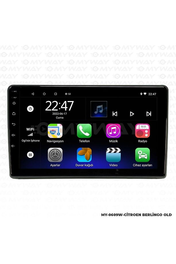 CİTROEN BERLİNGO ANDROİD 12 MULTİMEDYA CARPLAY 2GB RAM+32GB HDD 2009-2016 NAVİGASYON EKRAN - 3