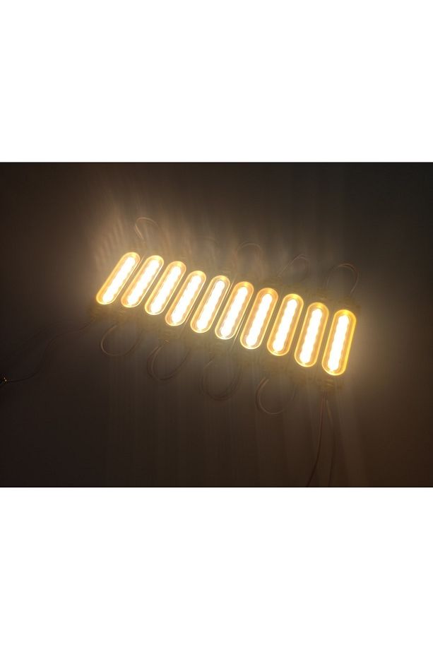 Parmak Cob Led Sarı 12 Volt Su Geçirmez 10,lu 3m Bantlı Kesilebilir 0409973 - 4