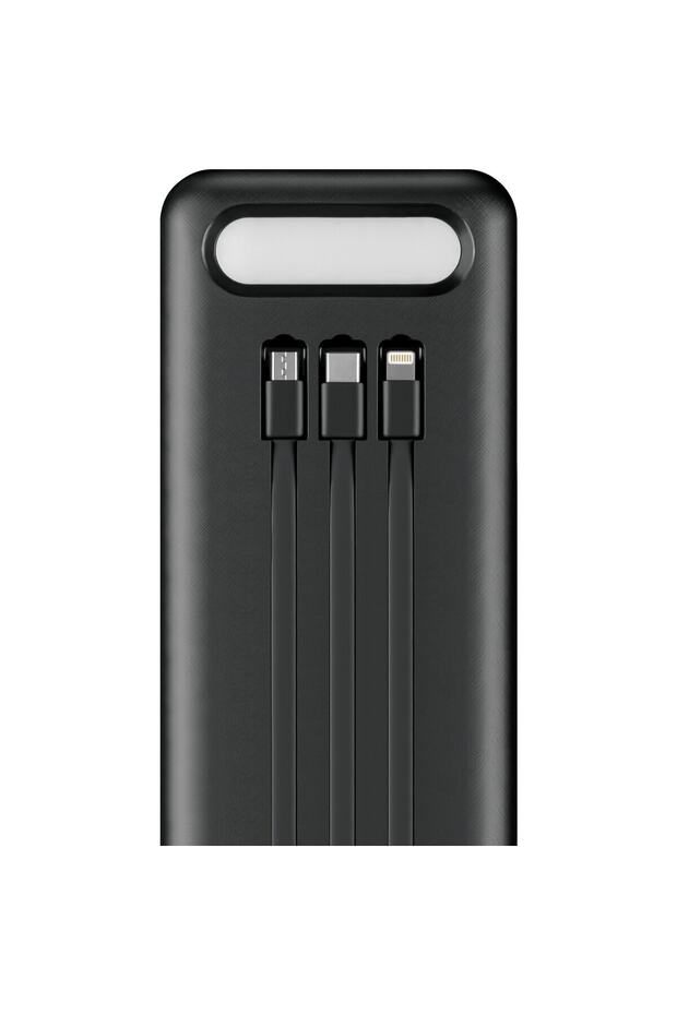 80000MAH 4 USB ÇIKIŞLI POWERBANK TYPE C LİGHTNİNG VE MİKRO USB GİRİŞLİ EL FENERLİ - 4