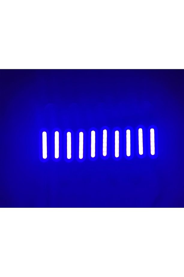 Parmak Cob Led Mavi 12 Volt Su Geçirmez 10,lu 3m Bantlı Kesilebilir 0409971 - 3