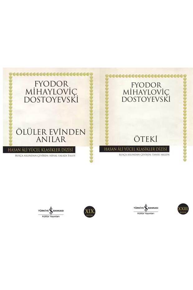 Ölüler Evinden Anılar-öteki Fyodor Mihayloviç Dostoyevski Iş Bankası Kültür Yayınları Literature