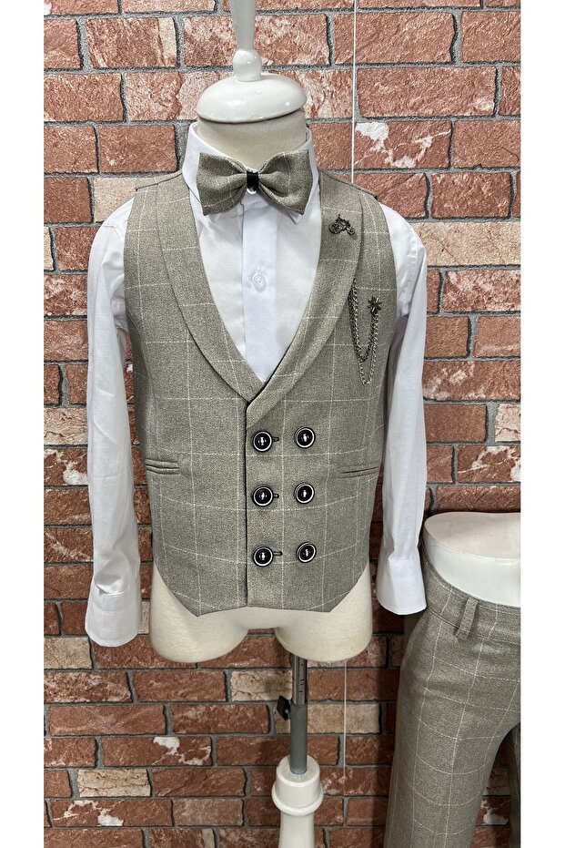 Çocuk Yelek Takım Gömlekli Set Helsinki - 2