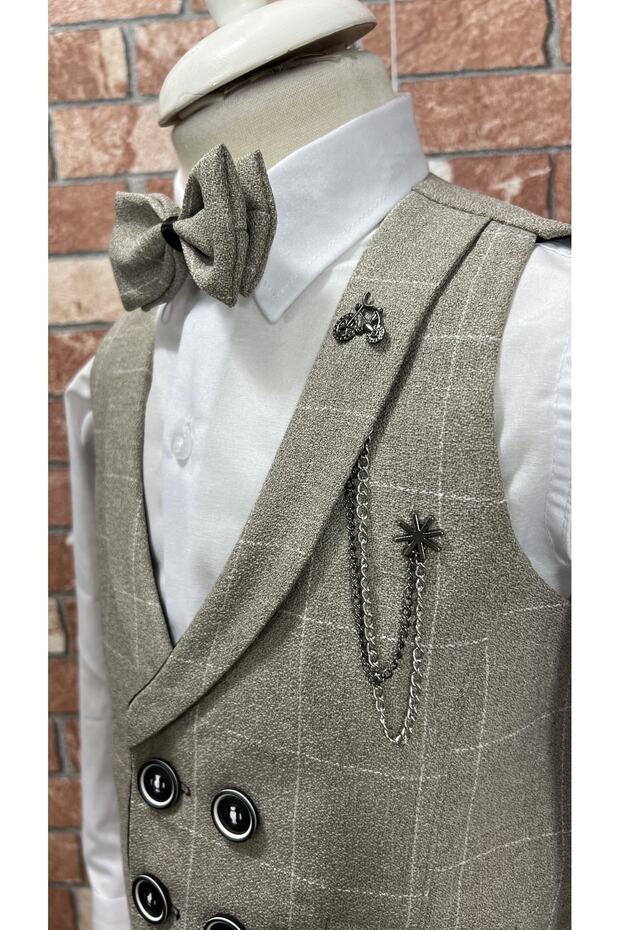 Çocuk Yelek Takım Gömlekli Set Helsinki - 5