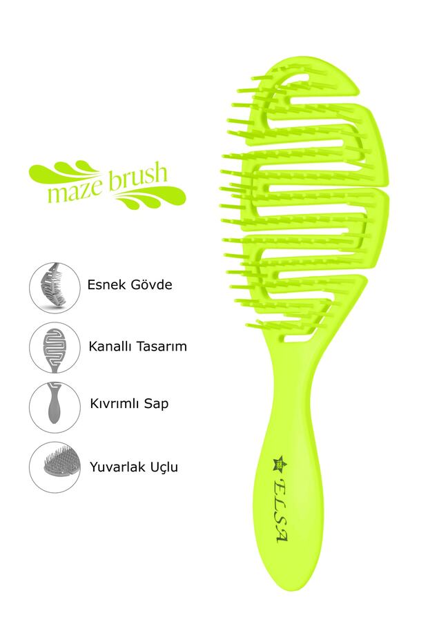 Professional Üç Boyutlu Saç Fırçası (maze Fırça) - 1