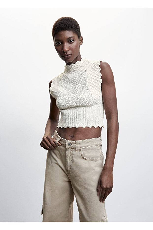 Open Back Knit Top - 1