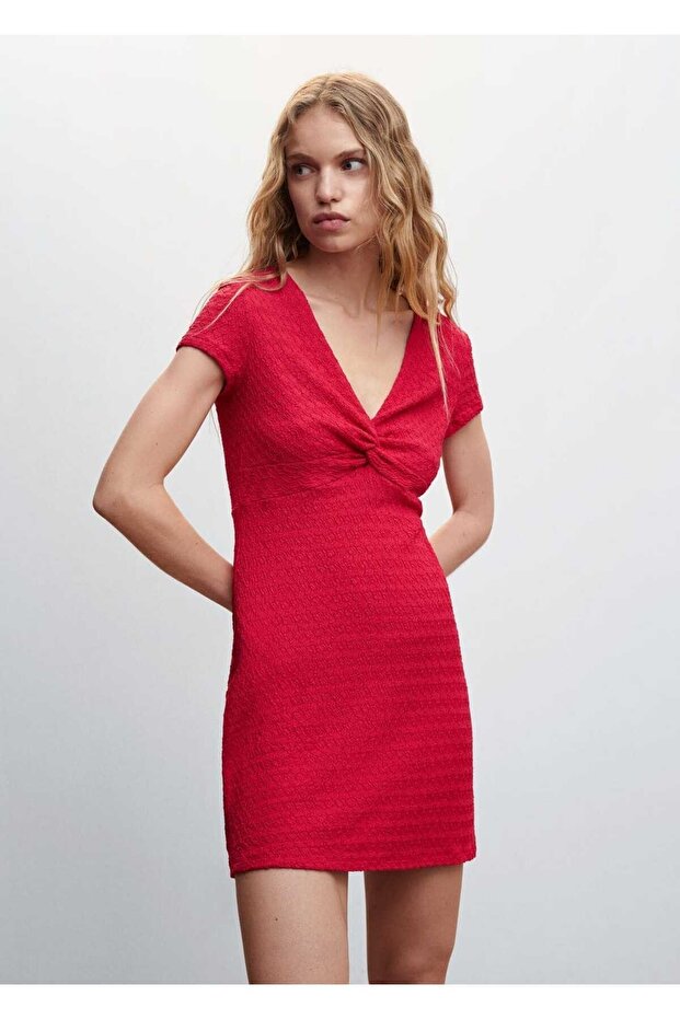 Düğümlü Dokuma Elbise - 1