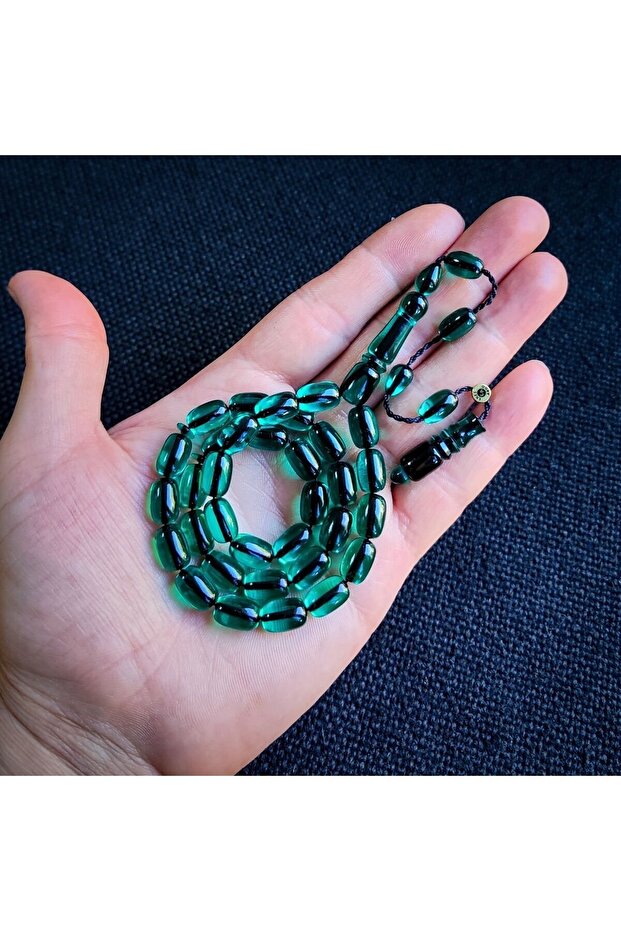 Green Transparent Catalin Rosary| Enes Abdo
