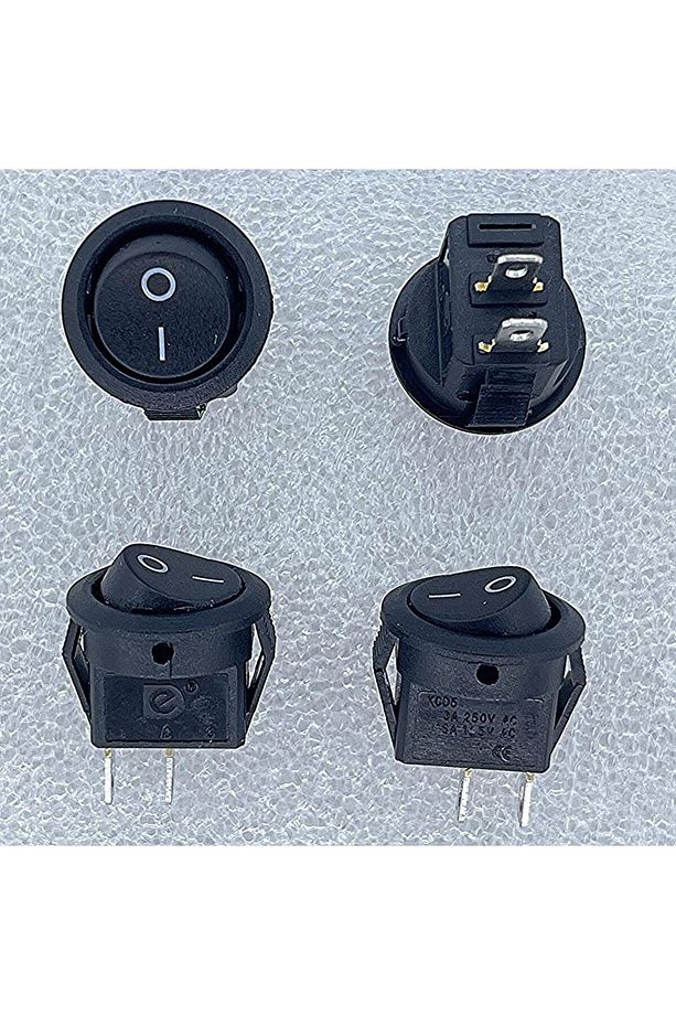 IC-134E Mini Yuvarlak Anahtar Işıksız ON-OFF 2P - 3