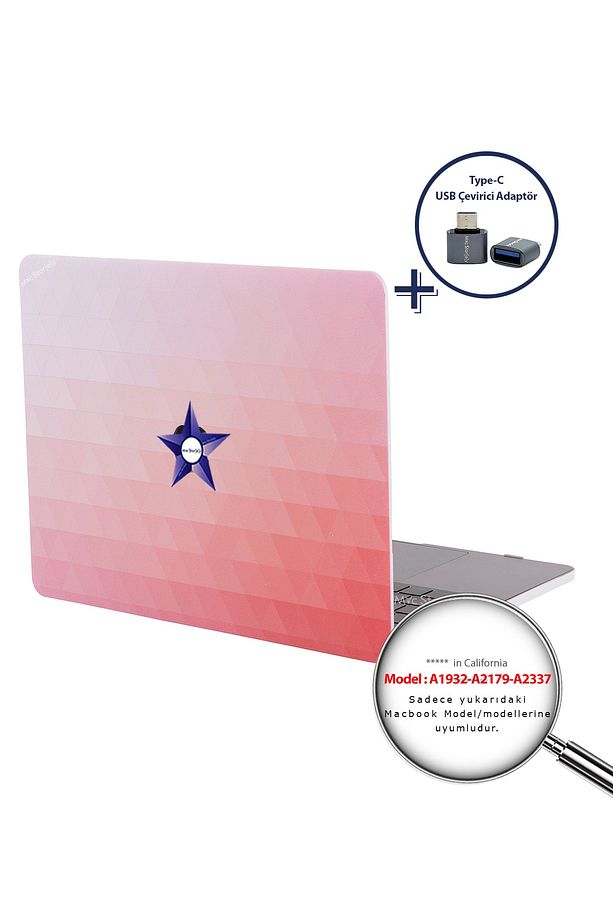 Macbook Air M1 Kılıf 13inc A1932 A2179 A2337 Ile Uyumlu Paint02 - 3