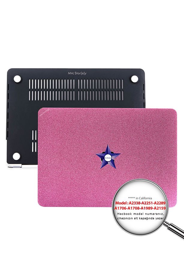 Macbook Pro Kılıf 13 Inç Simli M1-m2 A1706 A1708 A1989 A2159 A2251 A2289 A2338 Ile Uyumlu G1505 - 1