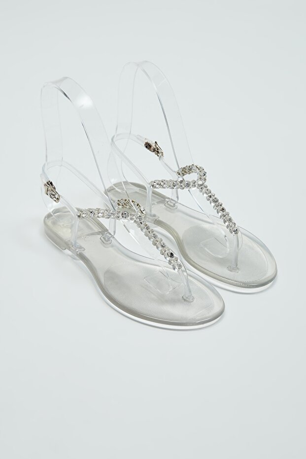 Vegane flache Sandalen für Damen 972 1808 BN SNDLT Y23 - 7