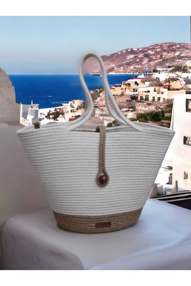 Handmade Bag, Beach BagStraw Bag, Large Bag, Daily Shoulder Bag Jute Bag