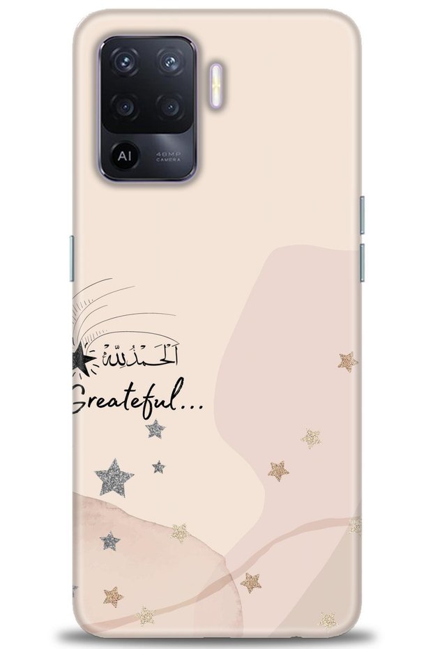 Oppo Reno 5 Lite Case Hd Printed Case - Greateful + Full Screen Protector